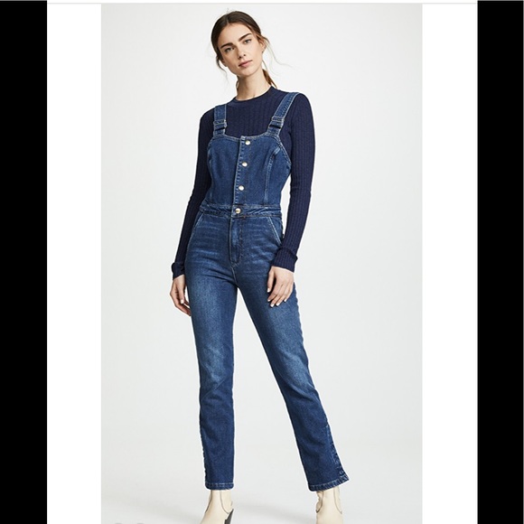 parisian denim jumpsuit